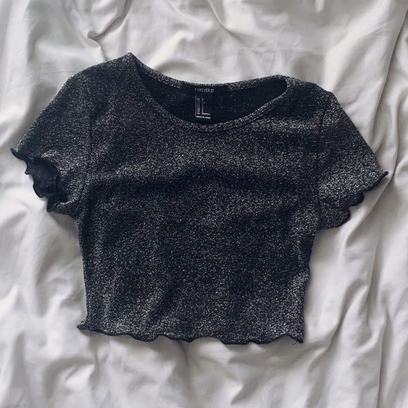 Forever 21 Tops - Sparkle Crop Top